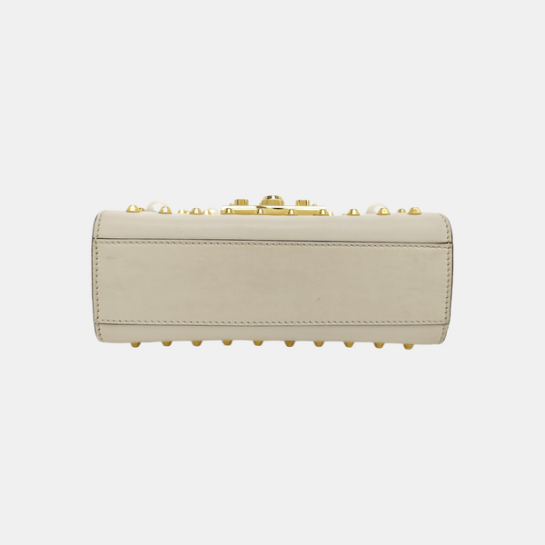 Padlock Small Calfskin White