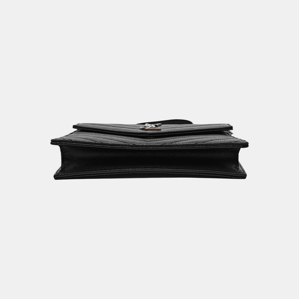 MONOGRAM WOC Chevron Calfskin Black