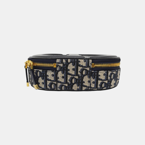 Oblique Fabric Shoulder Bag Blue