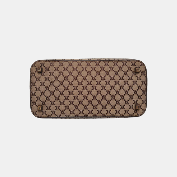 Canvas Top Handle Bag Brown