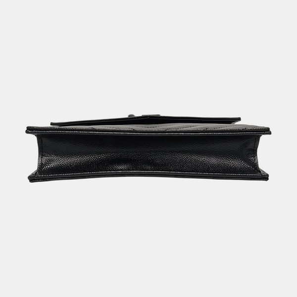 MONOGRAM WOC Chevron Calfskin Black