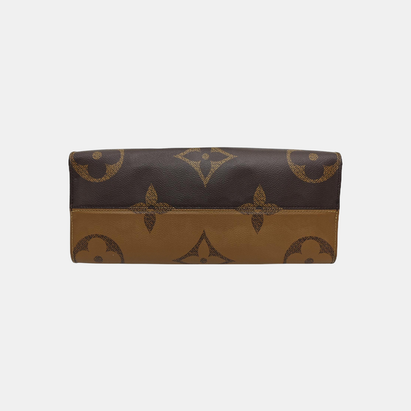ONTHEGO MM Monogram Coated Canvas Brown