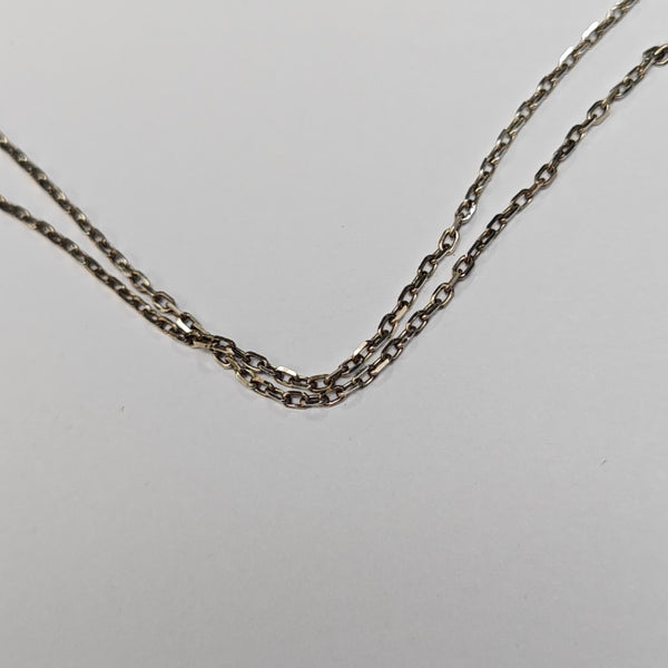 Pop H Metal Silver Necklace