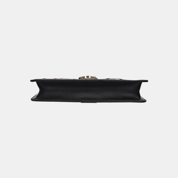 Calfskin Top Handle Bag Black