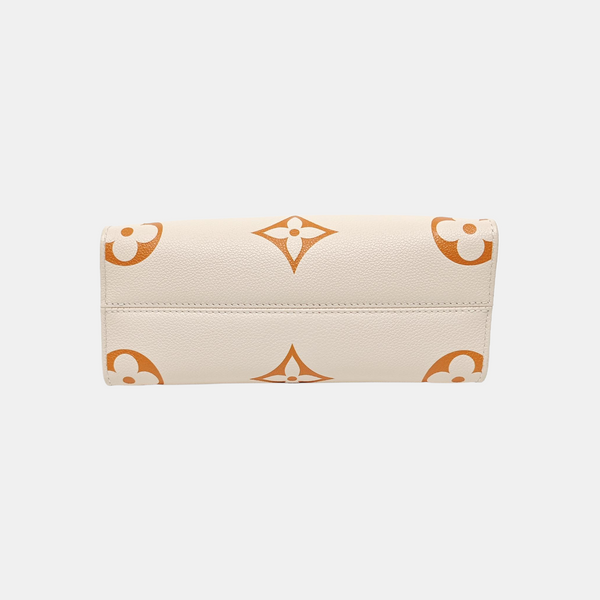 ONTHEGO PM Monogram Calfskin Beige
