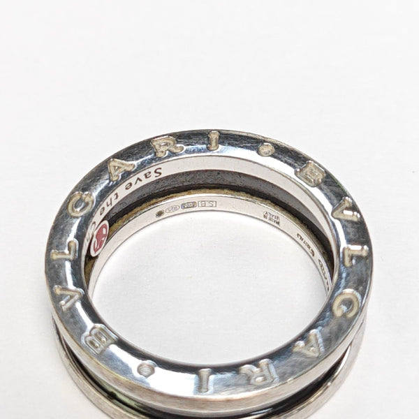 B.ZERO1 925 Sterling Silver Ring EU 53