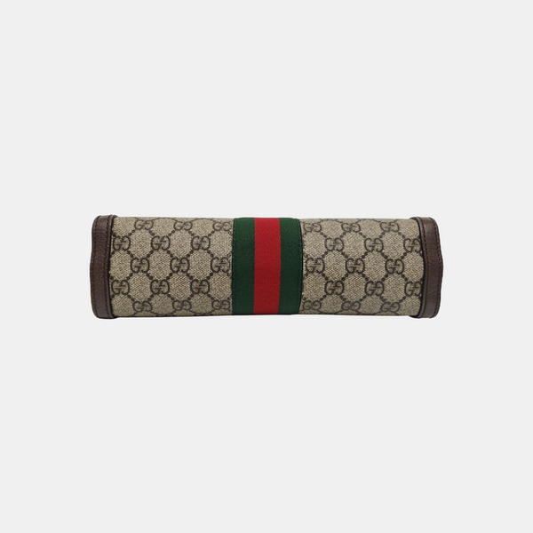 Ophidia Small Monogram Coated Canvas Beige