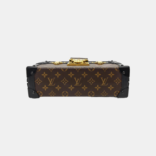 PETITE MALLE Monogram Coated Canvas Brown