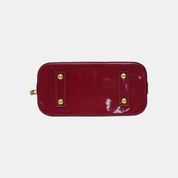 ALMA BB Monogram Patent Leather Red