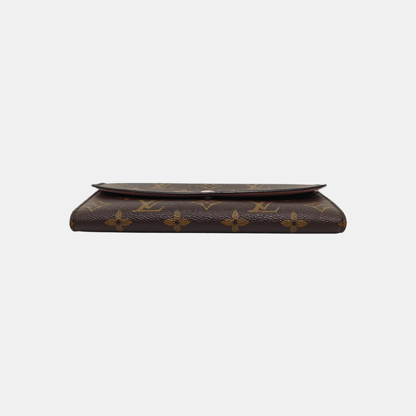 EMILIE Monogram Coated Canvas Brown Wallet