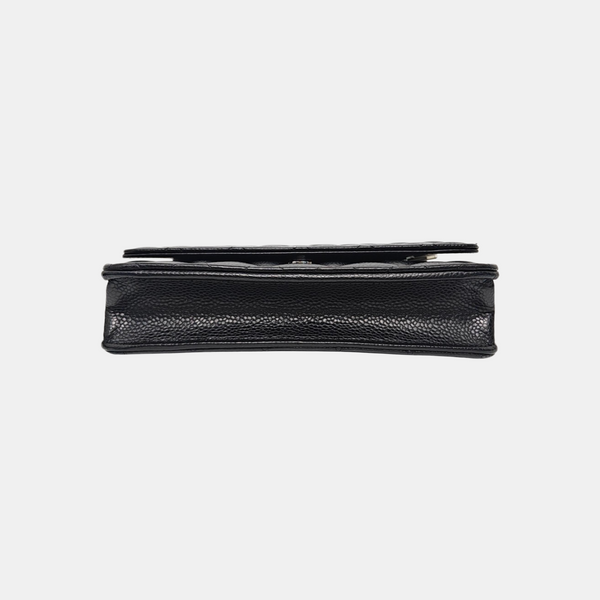 WOC Quilted Grained Calfskin Black