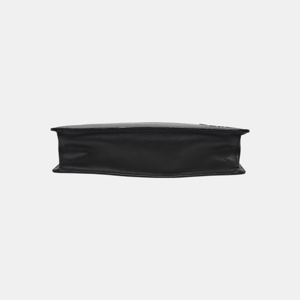 Saffiano Calfskin Clutch Black