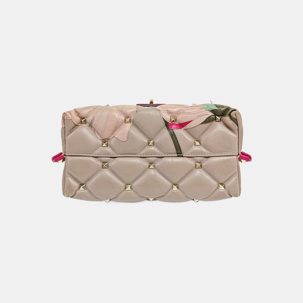 Quilted Calfskin Shoulder Bag Pink