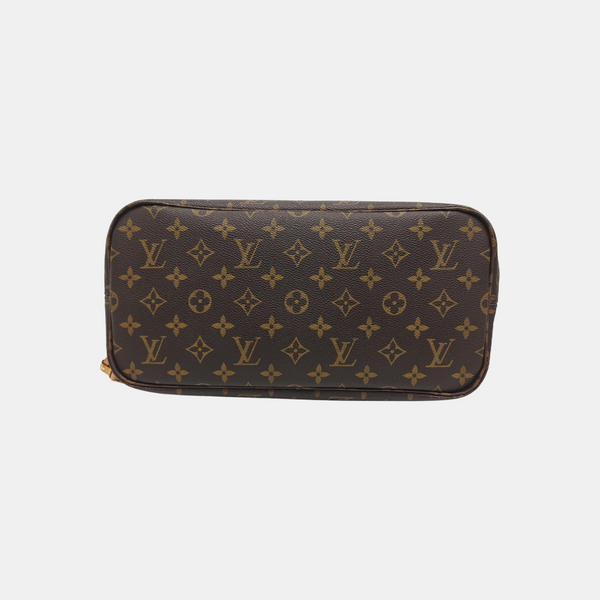 NEVERFULL MM Monogram Coated Canvas Brown