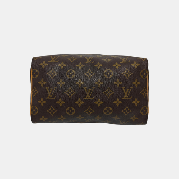 SPEEDY 25 Monogram Coated Canvas Brown