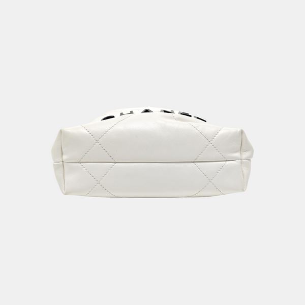 CHANEL 22 Mini Quilted Calfskin White