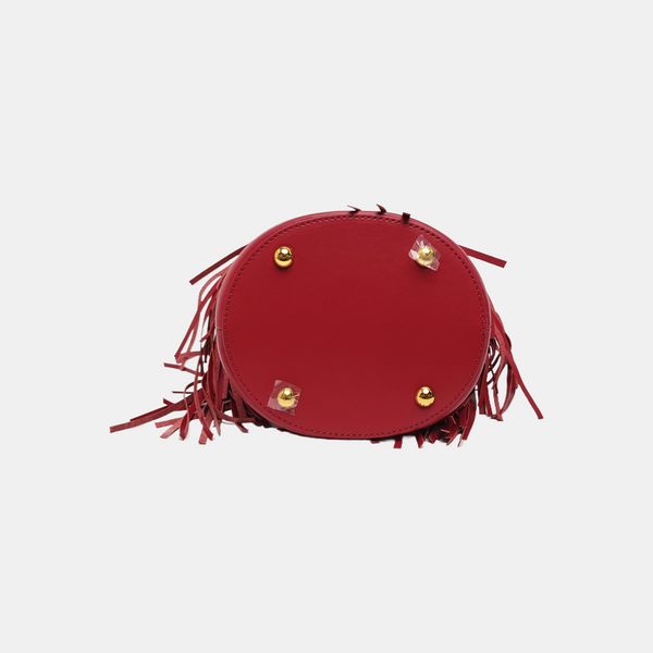 Calfskin Bucket Bag Red