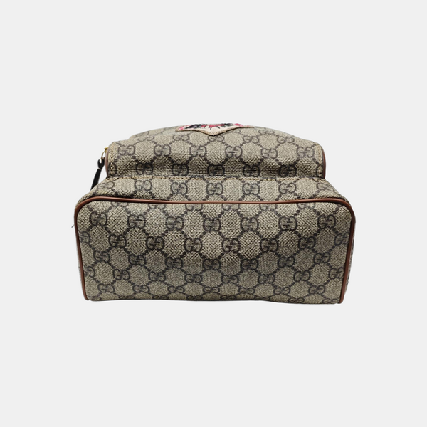 Monogram Coated Canvas Backpack Black