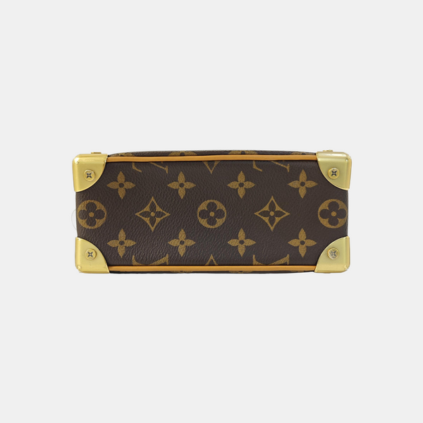 SOFT TRUNK Mini Monogram Coated Canvas Brown