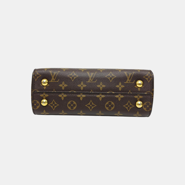 CLUNY Monogram Coated Canvas Brown