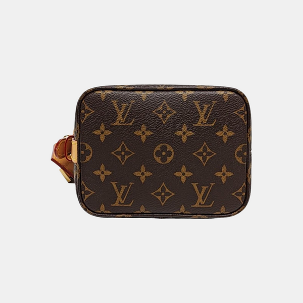 ALL IN BB Monogram Coated Canvas Brown