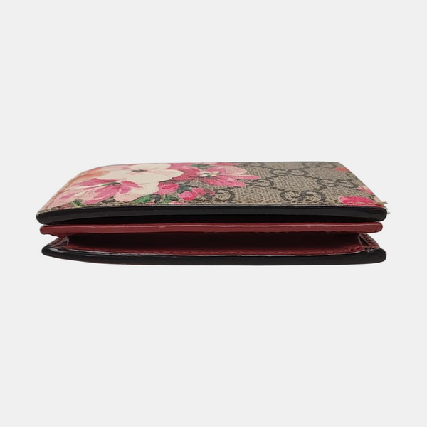 GG Blooms Monogram Coated Canvas Beige Wallet