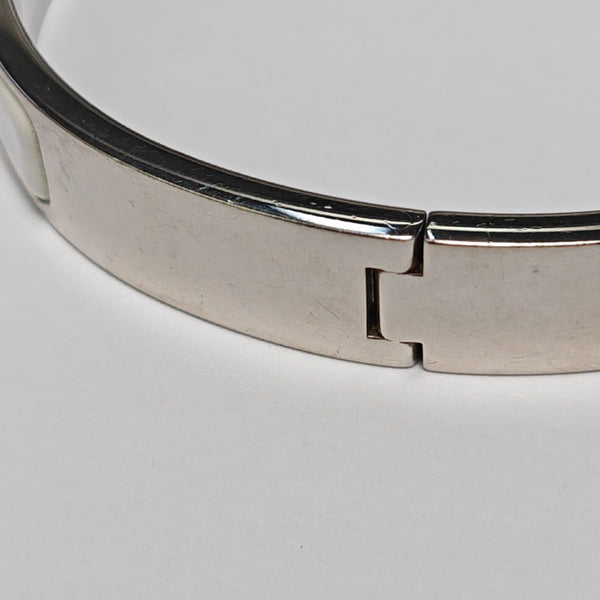 Clic H Metal Silver Bangle