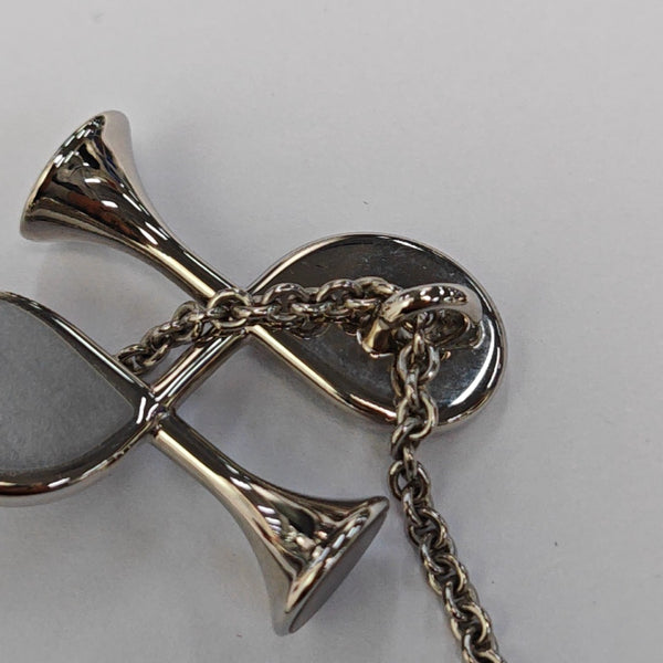 Cor H Cor Baroque Metal Silver Necklace