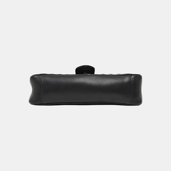 GG Marmont Medium Quilted Calfskin Black