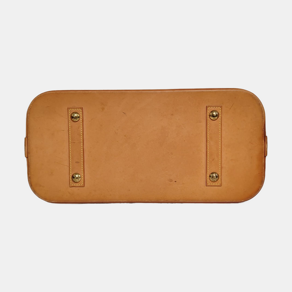 ALMA GM Monogram Coated Canvas Brown