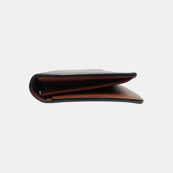 HINGE BRAZZA Monogram Coated Canvas Brown Wallet