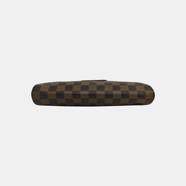 EVA Damier Ebene Coated Canvas Brown