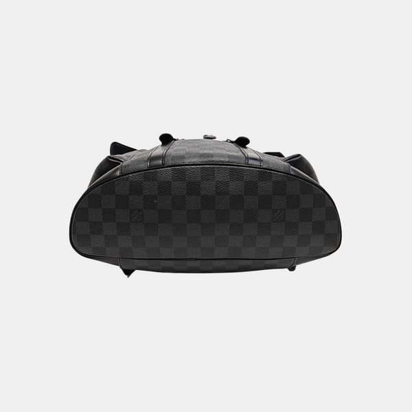 CHRISTOPHER MM Damier Graphite Coated Canvas Gray