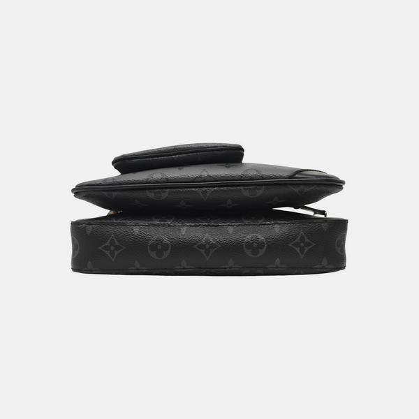 TRIO Monogram Coated Canvas Gray
