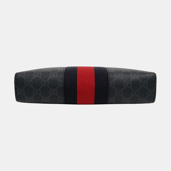 GG Supreme Monogram Coated Canvas Gray