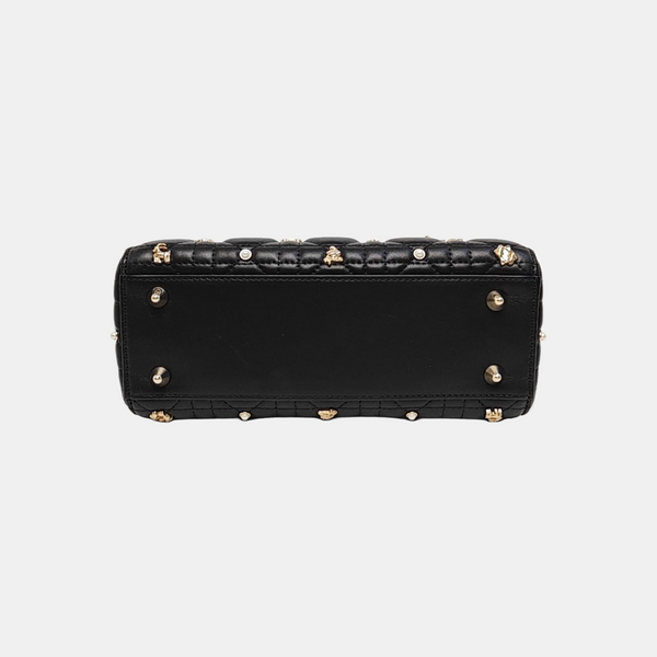 Lady Dior Small Cannage Calfskin Black