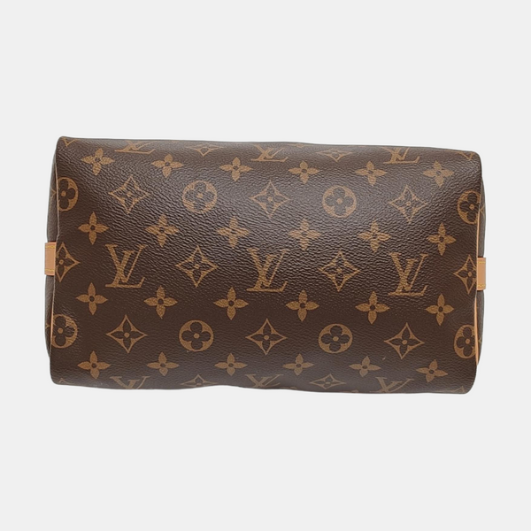 SPEEDY 25 Monogram Coated Canvas Brown