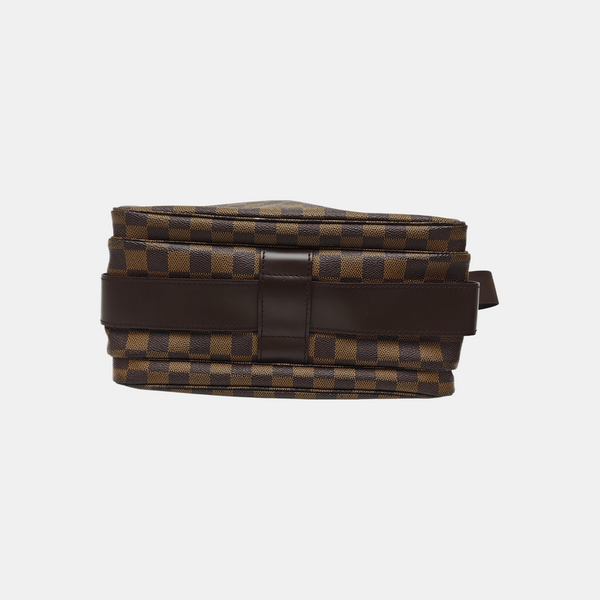 NAVIGLIO MM Damier Ebene Coated Canvas Brown