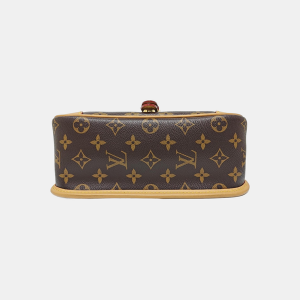 DIANE Monogram Coated Canvas Brown