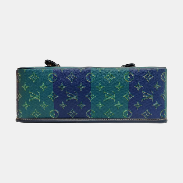 SATCHEL Monogram Coated Canvas Blue