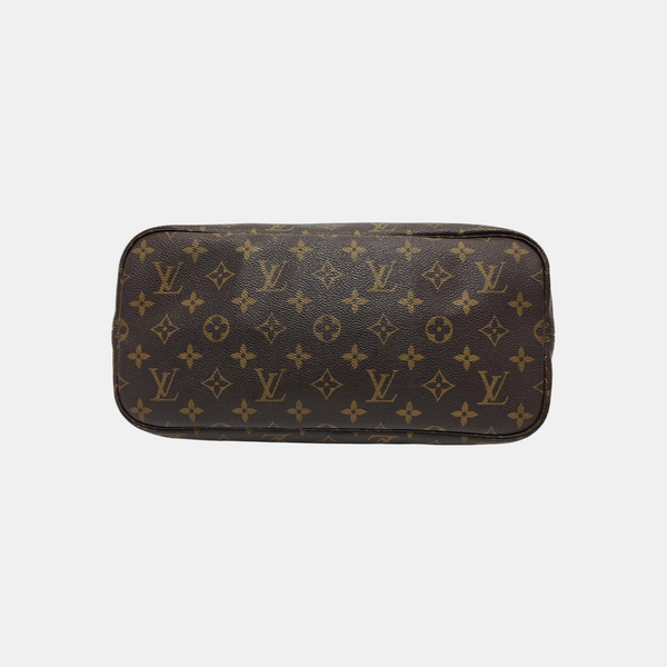 NEVERFULL MM Monogram Coated Canvas Brown