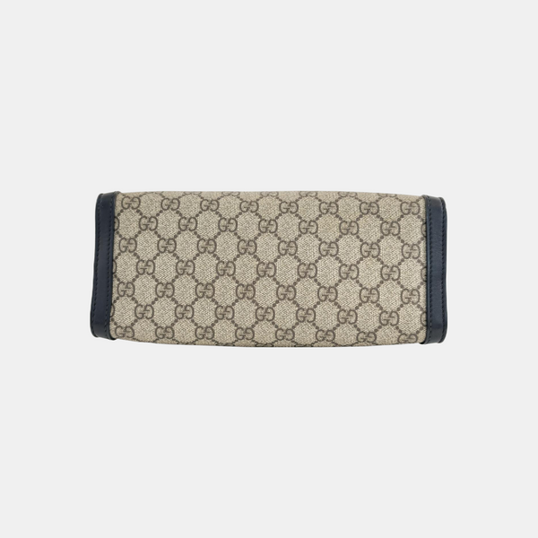 Padlock Small Monogram Coated Canvas Beige