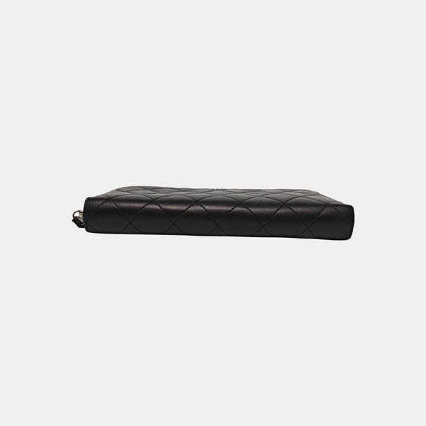 CLASSIC FLAP Mini Quilted Lambskin Black Wallet