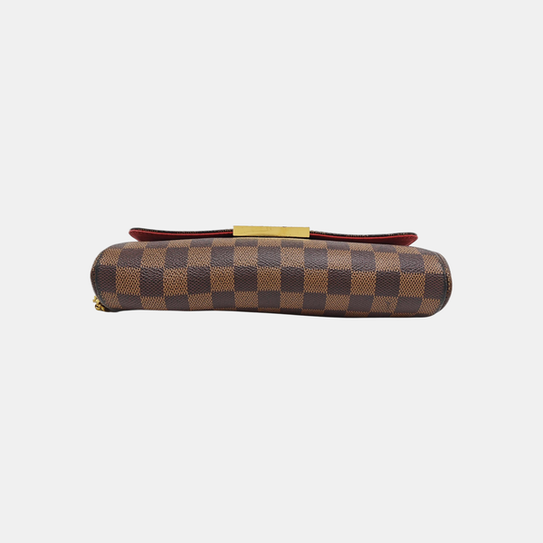 FAVORITE MM Damier Ebene Coated Canvas Brown