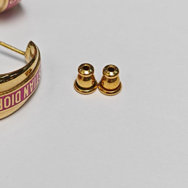 Dior Code Metal Gold Stud Earrings
