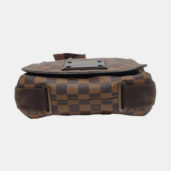 BROOKLYN PM Damier Ebene Coated Canvas Brown