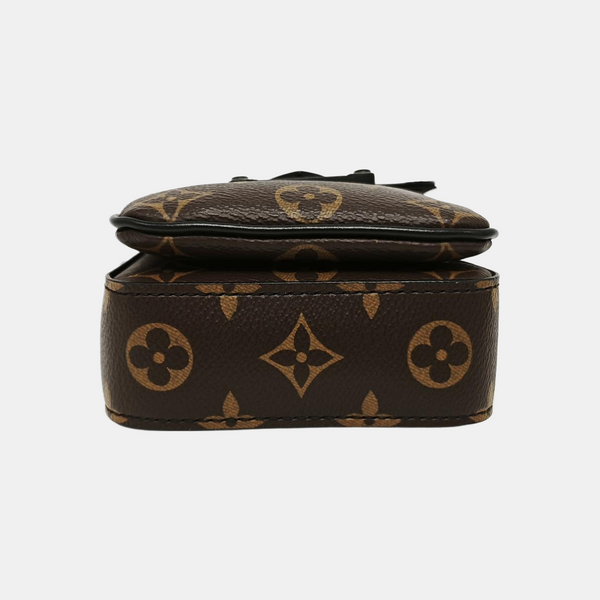 S LOCK Mini Monogram Coated Canvas Brown