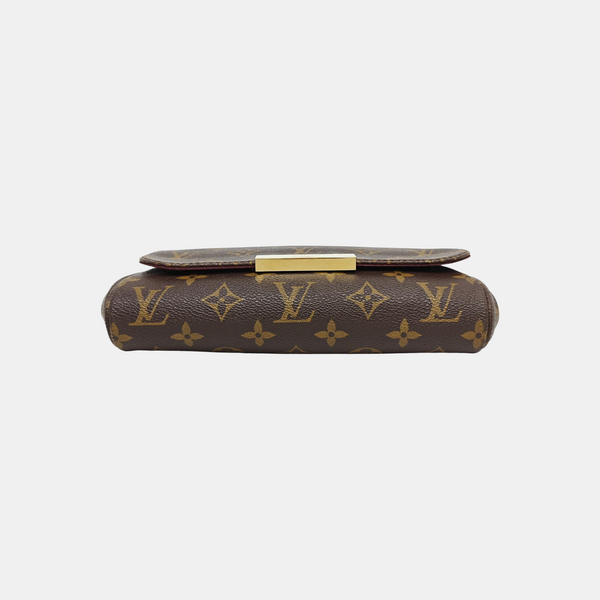 FAVORITE PM Monogram Coated Canvas Brown