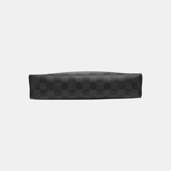 Pochette Voyag MM Damier Graphite Coated Canvas Gray