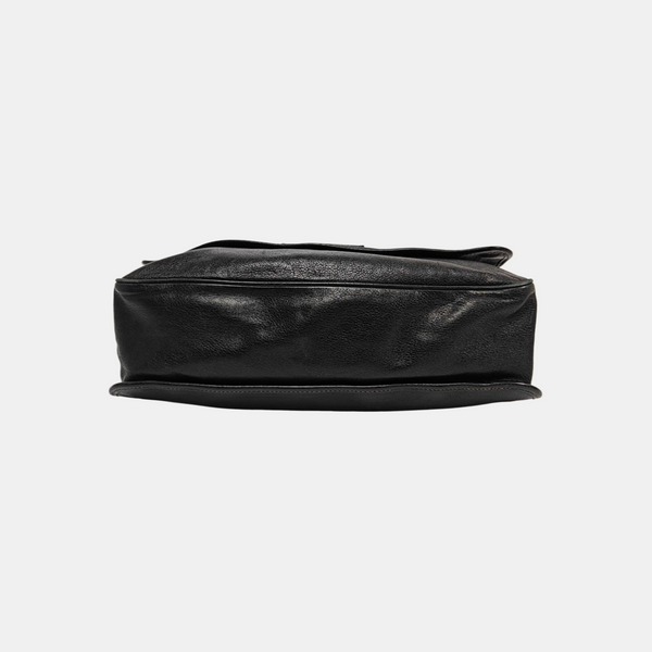 Calfskin Shoulder Bag Black